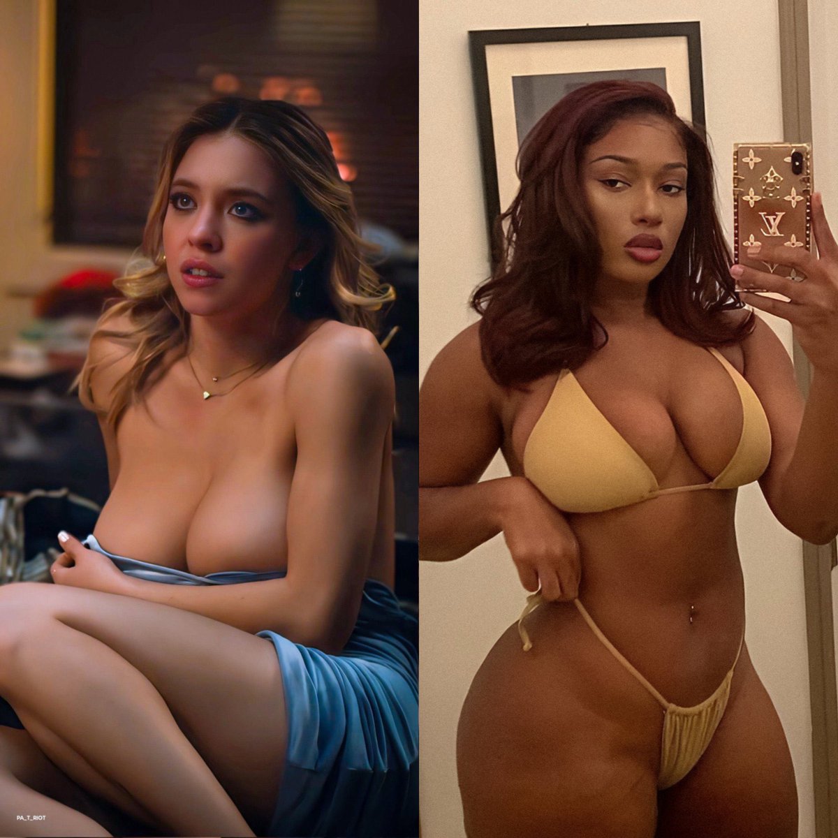 ReddCinema's tweet image. Sydney Sweeney or Megan Thee Stallion?
