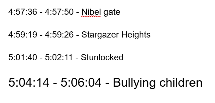 Taking notes about moments to clip for my highlights and I swear this isn't as bad as it sounds 🤣