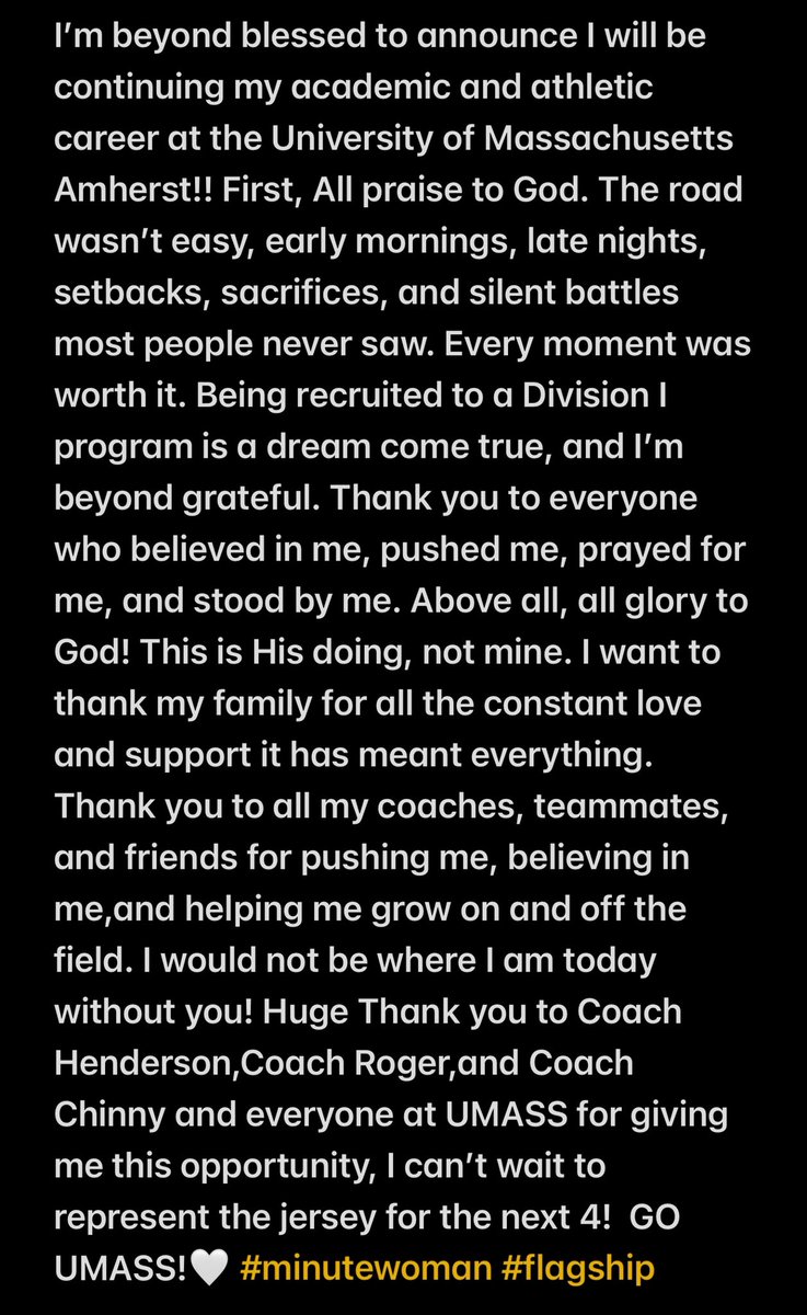 Alexis Kierstead (@alexiskierstead) on Twitter photo I’m grateful for this next chapter!❤️ 🤍#Minutewomen #Flagship🚩
<a href="/CoachRogerW/">Roger Wilson</a> <a href="/CoachChinny/">Grace Perechinsky</a> <a href="/danihenderson44/">Danielle Henderson OLY</a> <a href="/UMassSoftball/">UMass Softball</a> I’m grateful for this next chapter!❤️ 🤍#Minutewomen #Flagship🚩
<a href="/CoachRogerW/">Roger Wilson</a> <a href="/CoachChinny/">Grace Perechinsky</a> <a href="/danihenderson44/">Danielle Henderson OLY</a> <a href="/UMassSoftball/">UMass Softball</a>