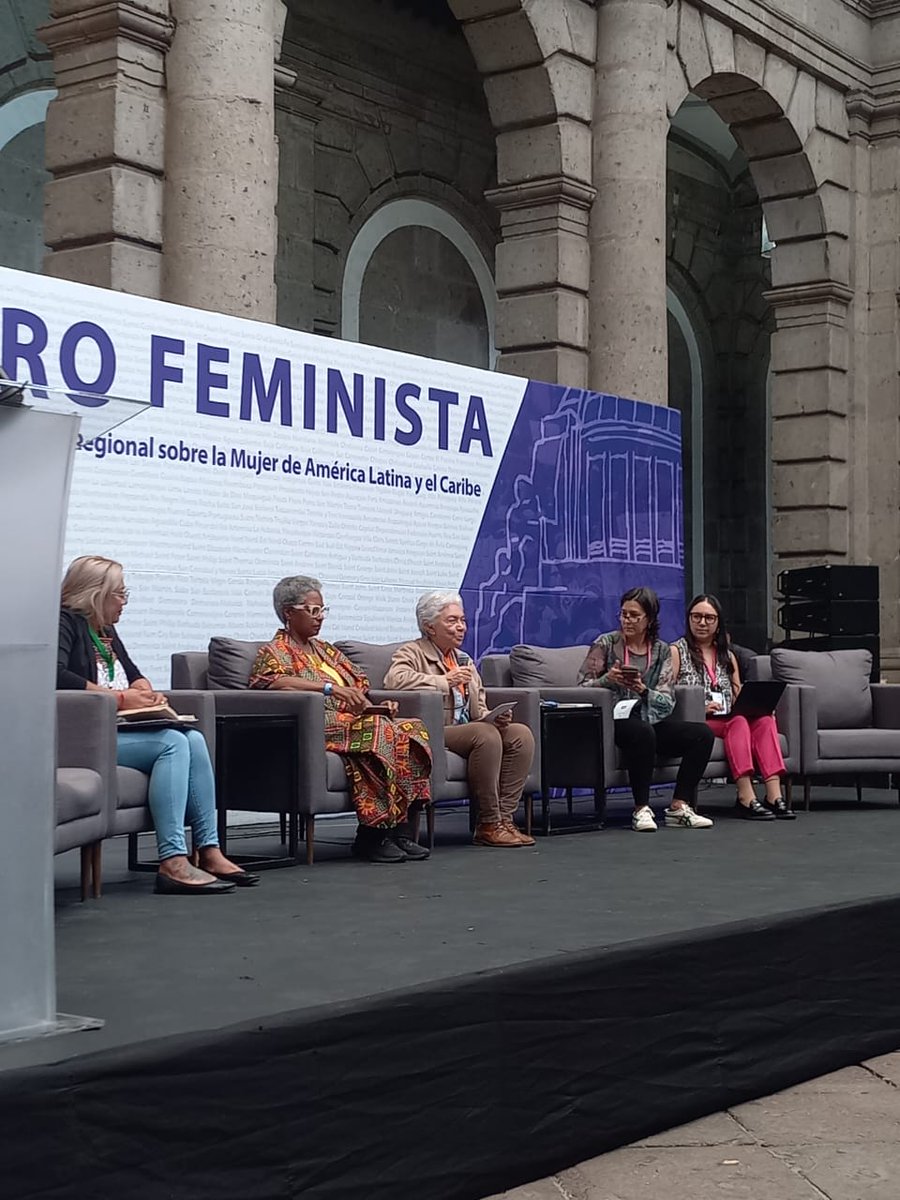 🌎 Hoy en el Foro Feminista previo a la Conferencia Regional de la Mujer  participamos en el panel "Memoria, logros y desafíos del movimiento feminista latinoamericano", reforzando la alianza urgente entre luchas LGBTI+ y feministas.