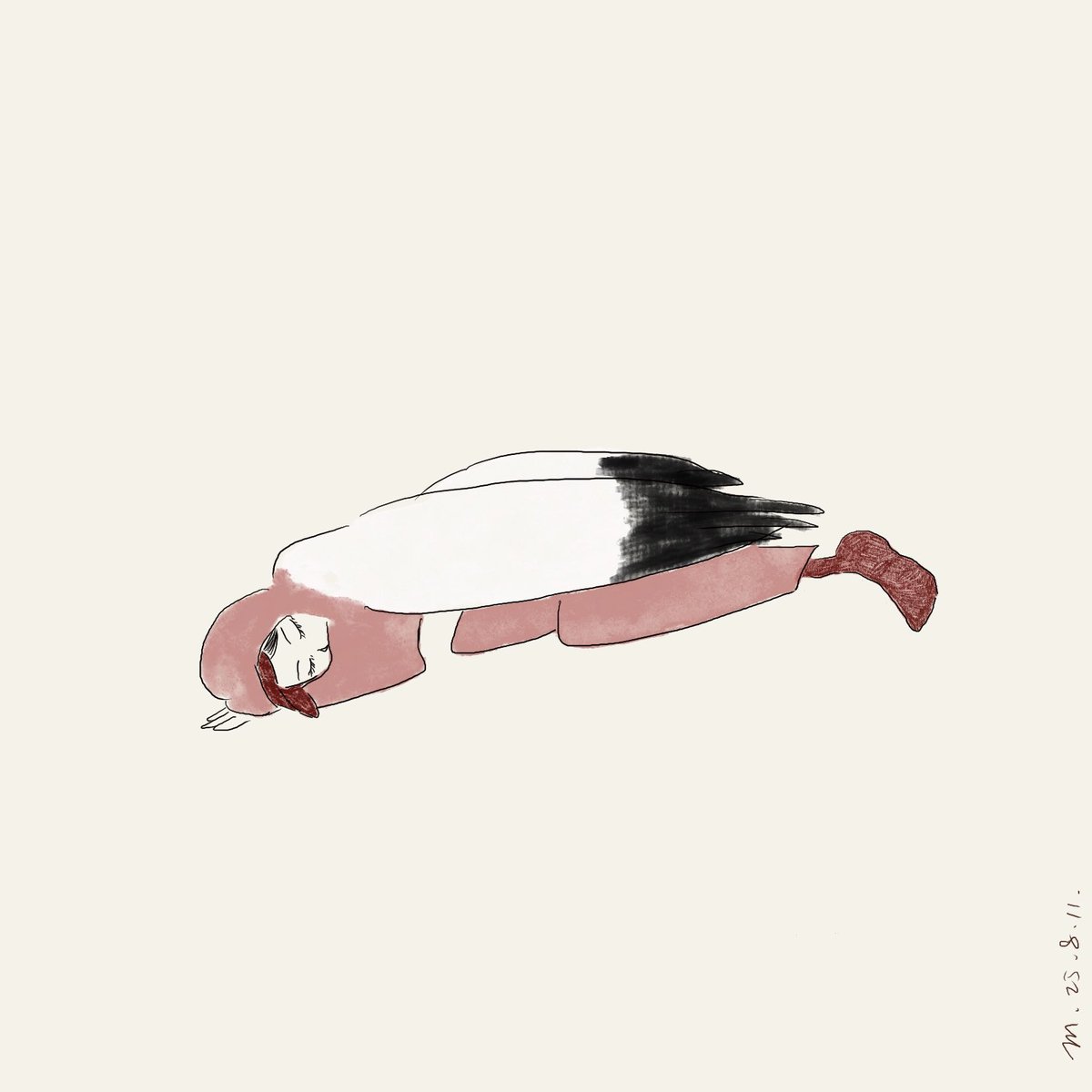 moyin's tweet photo. 憩い。

#illustration  #painting  #drawing  #dailydraw  #sketch 
#ipadart #procreate #onedrawingaday
#らくがき　 #絵日記  #ゆるいイラスト
#イラストレーション #イラスト   #絵 https://t.co/23qNtstYvK