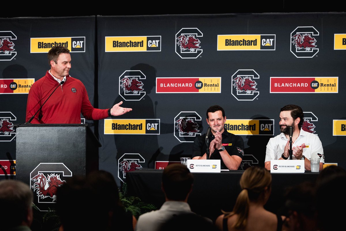 Big day here on campus! Thank you to Boyd and Rozier Blanchard, The Blanchard Family and Blanchard Machinery for their amazing leadership and historic commitment to Gamecock Athletics!

This partnership will positively impact every aspect of our program - beginning this season in