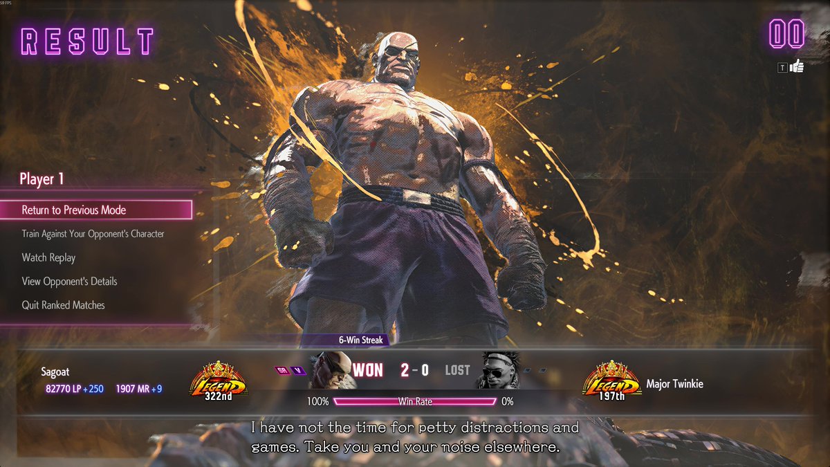 I'm a slow learner, but I'm getting there. I think he suffers from similar problems he had in SFV, but overall I think he's pretty solid.