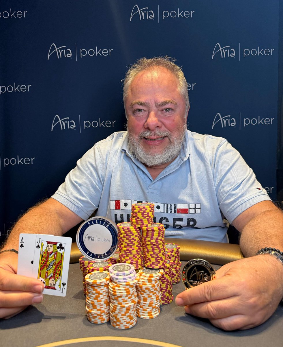 Franck Eburdene (France 🇫🇷) came out on top of a four-way deal to claim the win in our $200 NLH on Sunday, August 10th. 

For his efforts, Franck earned $1,385 and the ARIA Winner’s Coin. Congrats!