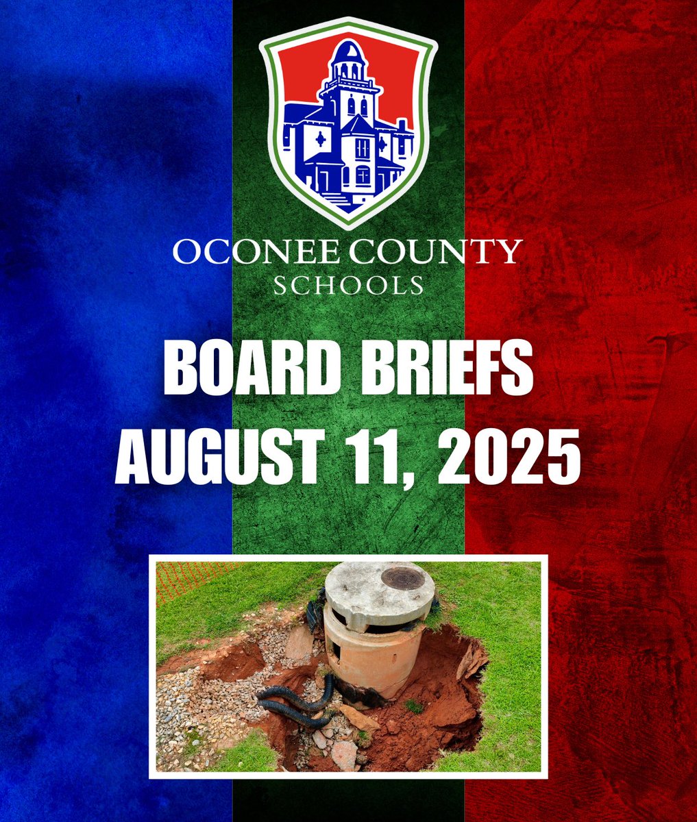 The Oconee County Board of Education during its August regular session on Monday at the Instructional Support Center voted 5-0 for an emergency repair of a stormwater pipe at North Oconee High.

oconeeschools.org/BOE081125