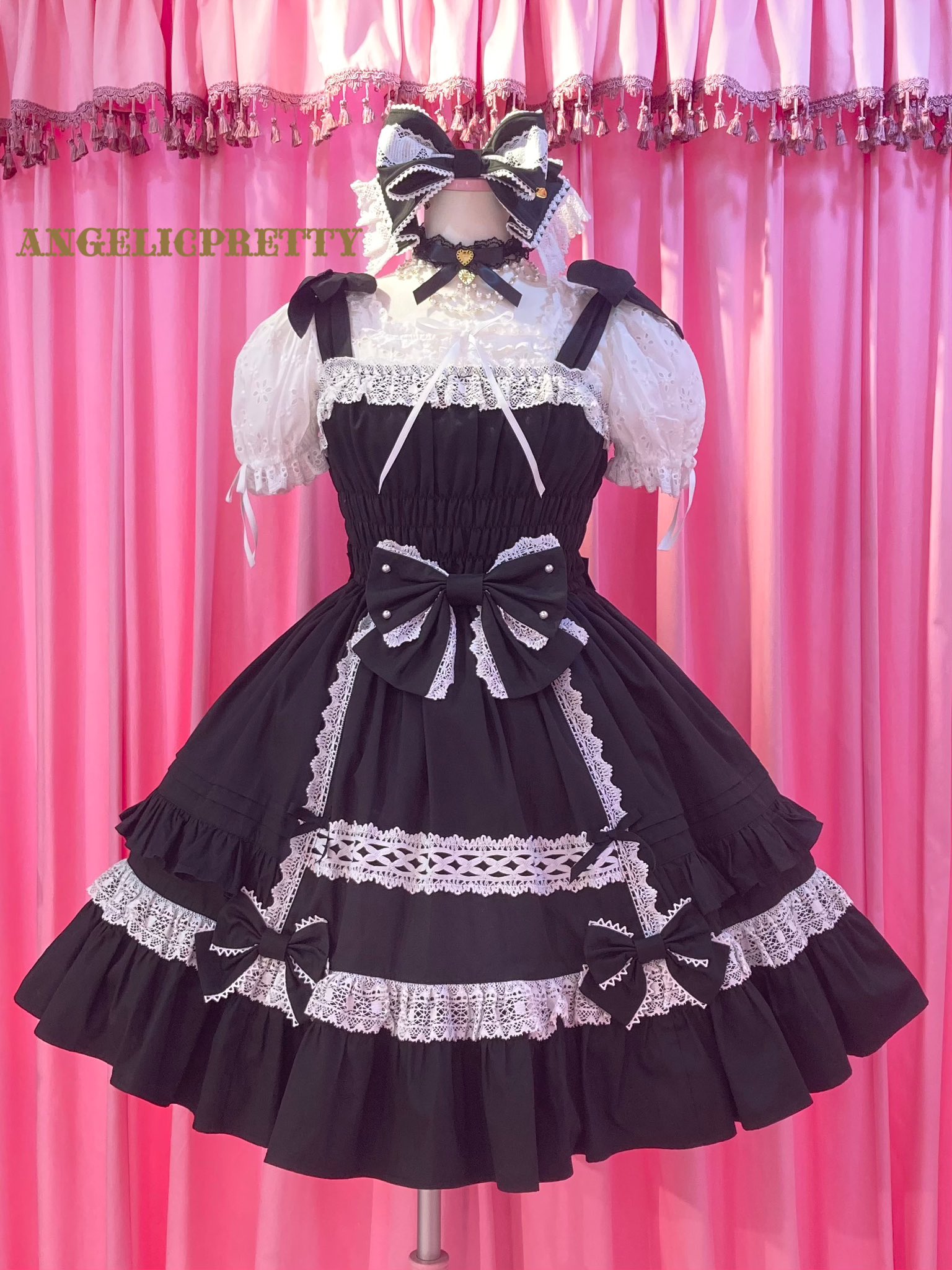 Angelic Pretty Dollyヒロインリボンヘッドドレス ピンク 商品詳細ページ