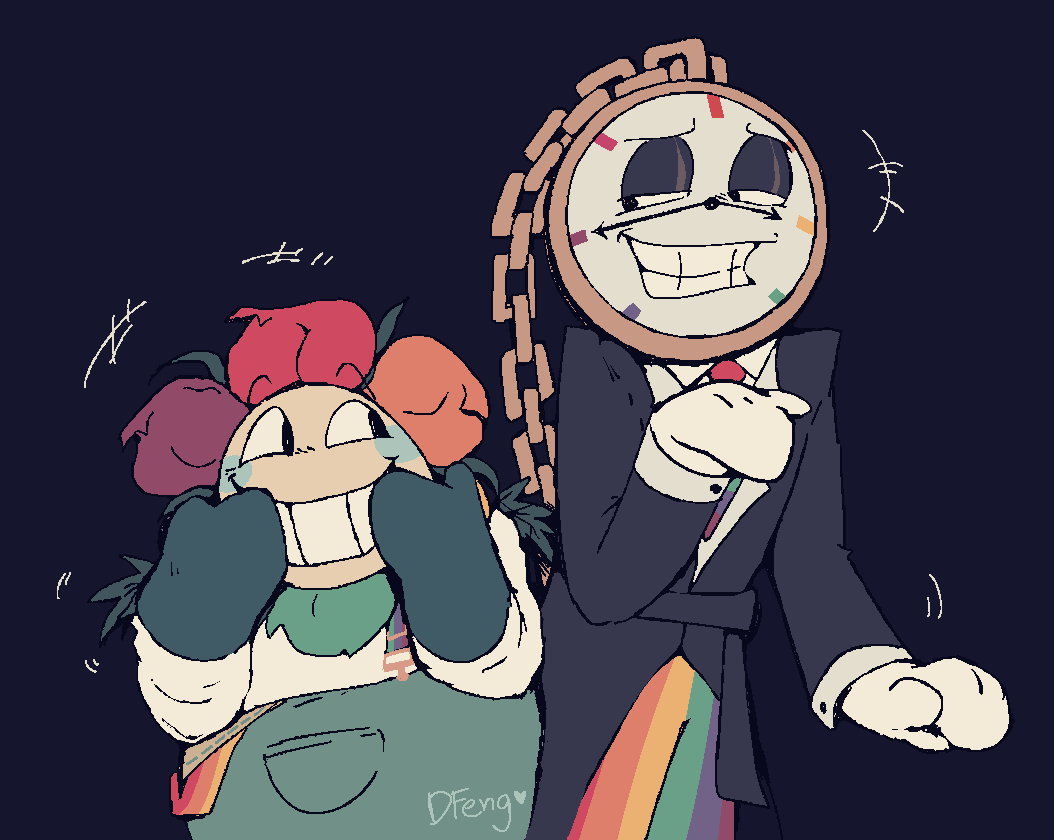 southern and british solidarity i guess... i very much enjoy dandys gothic logistics guy #dandysworld #dandysworldfanart #dandysworlddyle