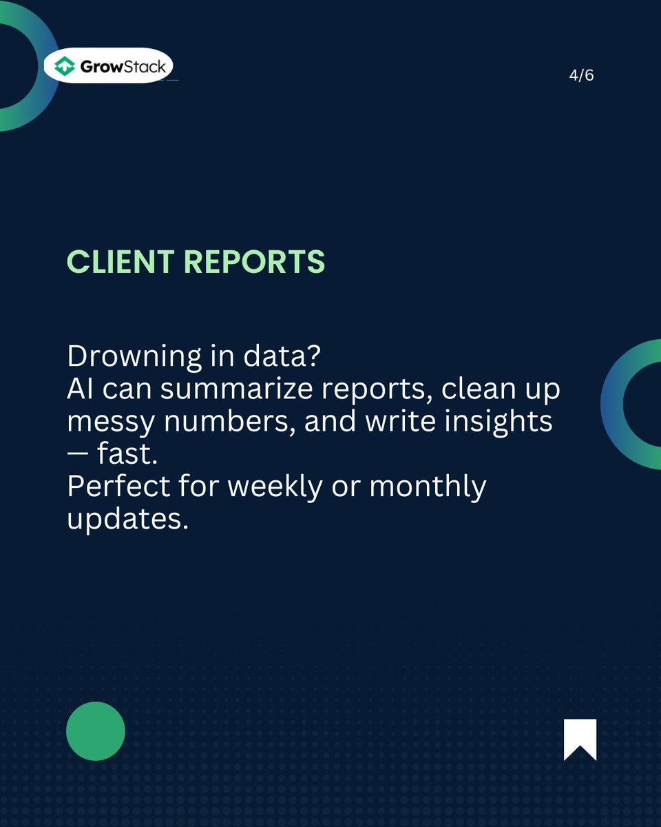 GrowStack AI (@growstackai) on Twitter photo Some of these used to take 3-4 hours.
Now? Done in 15 minutes or less with AI.
These 5 workflows are our go-to time savers — swipe and try one out today.
growstack.ai 📩 support@growstack.ai
#AIWorkflow #TimeSavingTips #GrowWithAI #SmarterWork #ContentTools" Some of these used to take 3-4 hours.
Now? Done in 15 minutes or less with AI.
These 5 workflows are our go-to time savers — swipe and try one out today.
growstack.ai 📩 support@growstack.ai
#AIWorkflow #TimeSavingTips #GrowWithAI #SmarterWork #ContentTools"
