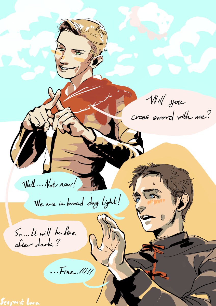 It's a silly comic inspired by the very cute reaction from Luke Dale during the #hansry stream. I hope you like it :D (((Sorry I posted the wrong version earlier its fixed now