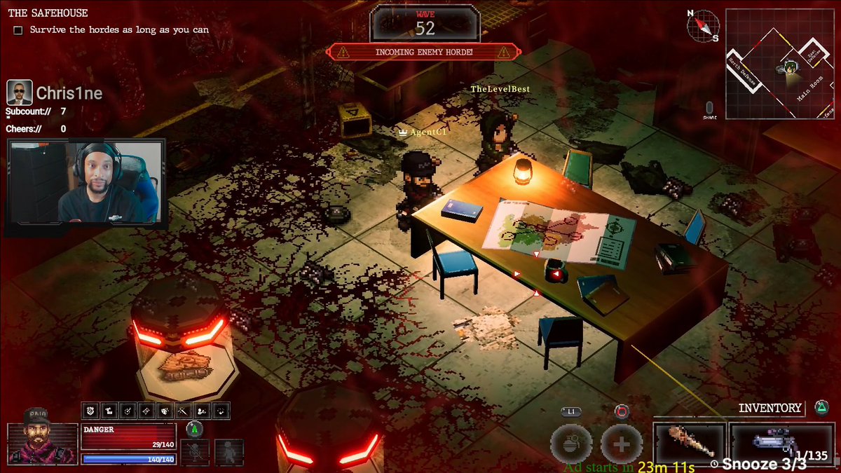 Agent C1 ๐ Partnered (@therealchris1ne) on Twitter photo So <a href="/togeproductions/">Toge Productions ๐ฑ</a> <a href="/WMOgame/">Whisper Mountain Outbreak โก๏ธ OUT NOW</a> Can we put a challenge out to see who can survive the most rounds in the end? I think we are the first group to hit over 50. We intentionally wiped here at this point. So <a href="/togeproductions/">Toge Productions ๐ฑ</a> <a href="/WMOgame/">Whisper Mountain Outbreak โก๏ธ OUT NOW</a> Can we put a challenge out to see who can survive the most rounds in the end? I think we are the first group to hit over 50. We intentionally wiped here at this point.