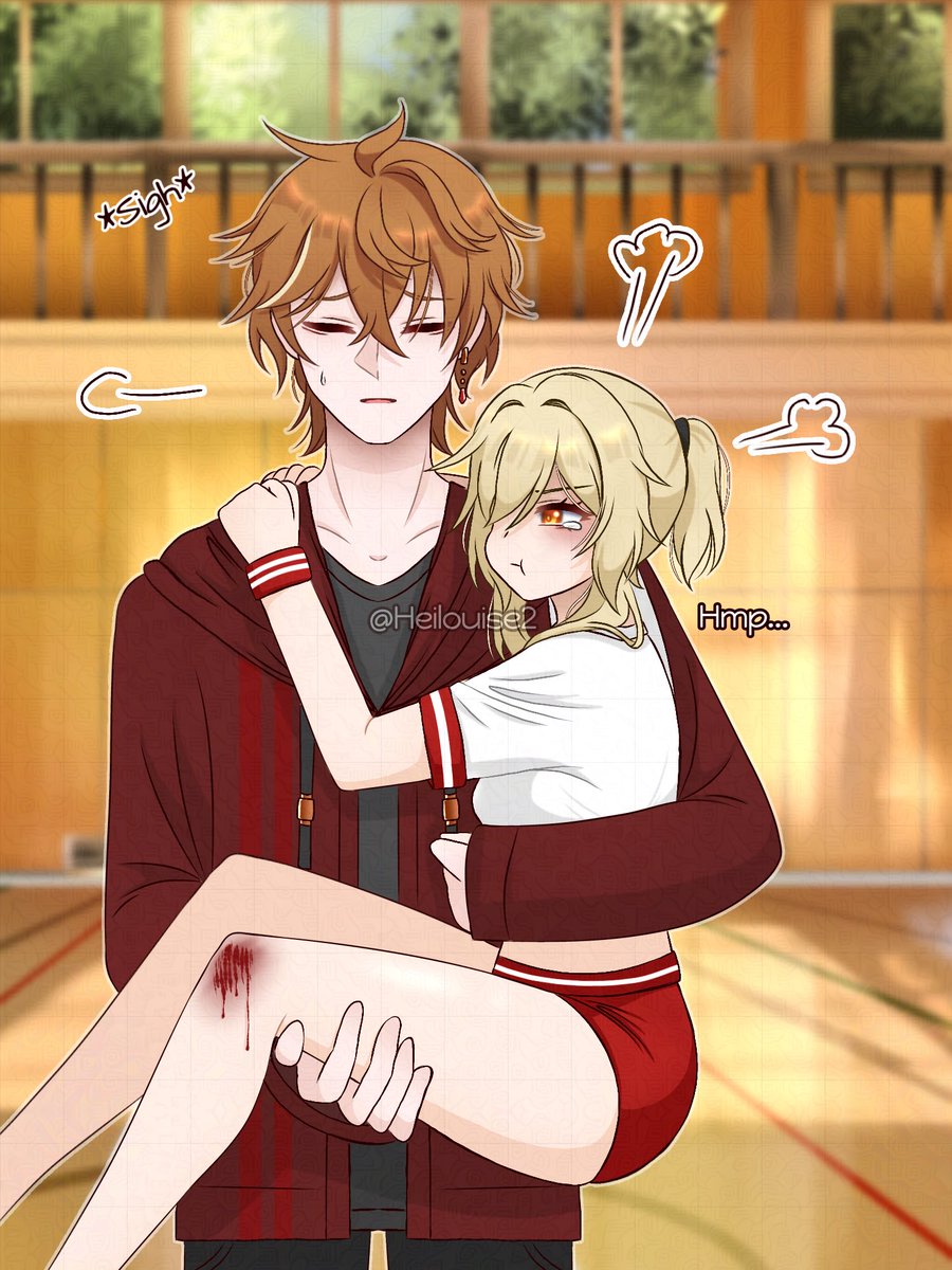 🐳: “Lumine…”
✨: “I’ll be fine! Let me go—“
🐳: “No.” 

[Heheh~ ✍🏻(> v O)❤️]

#Chilumi