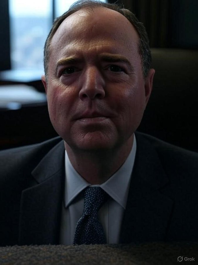 SunnyMan888's tweet photo. @SenAdamSchiff cry harder, you belong in jail Schiff. Justice is coming. https://t.co/jwqv9fBPMe
