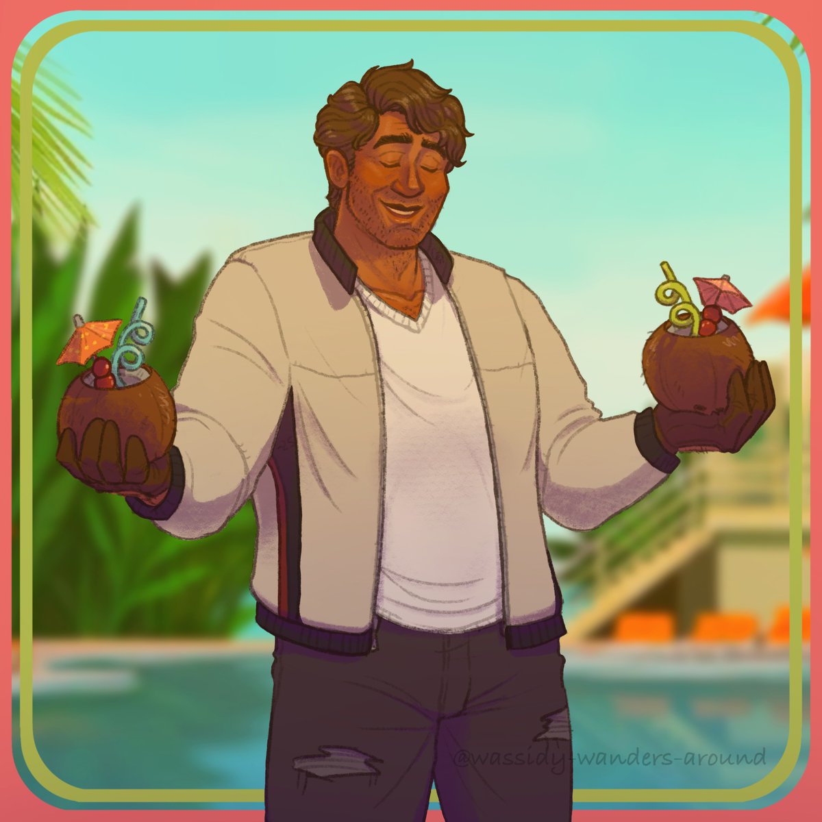 "It's not me. It's the piña colada I know." 
#miguelbravo #miguelfictif #catchmeinmiami #fictif #80s