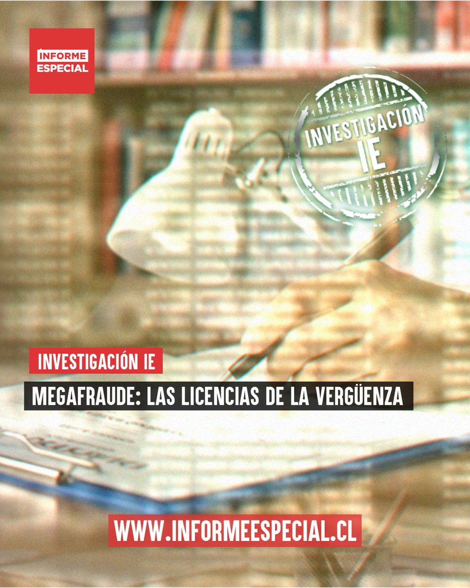 iespecialTVN's tweet photo. 🟥 INVESTIGACIÓN IE | 📹 📝 El equipo de Informe Especial analizó cientos de miles de estos documentos. https://t.co/wIoJPJohLJ