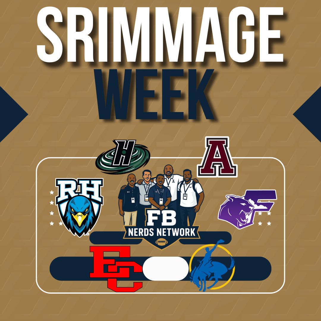 Good luck to all of our FB Nerds in the community in their first scrimmages this week, but especially our guys!🏈🤓

#FBSZN #FBNerdsNetwork