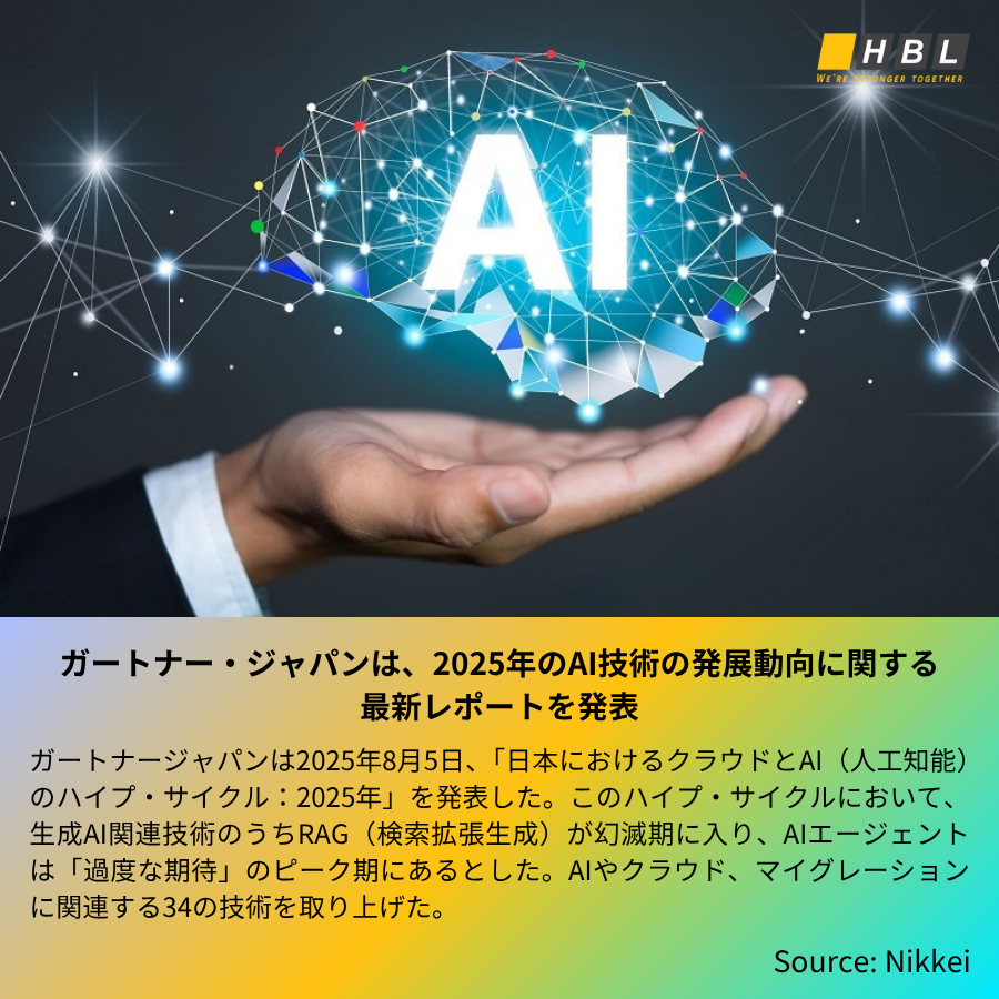 hblab_jp's tweet photo. IT業界でのニュース ❗
❶ OpenAIがGPTシリーズの最新モデル「GPT-5」をリリース

❷ Google Cloud Next Tokyo ’25開幕、AIエージェント戦略とA2Aを紹介

❸ ガートナー・ジャパン、2025年AI技術動向レポートを発表

❹ 生成AIイベント「AICU Fes 2025 Summer」が開催

#エイチビーラボ #OpenAI #GPT5 https://t.co/3o9I68UZnU