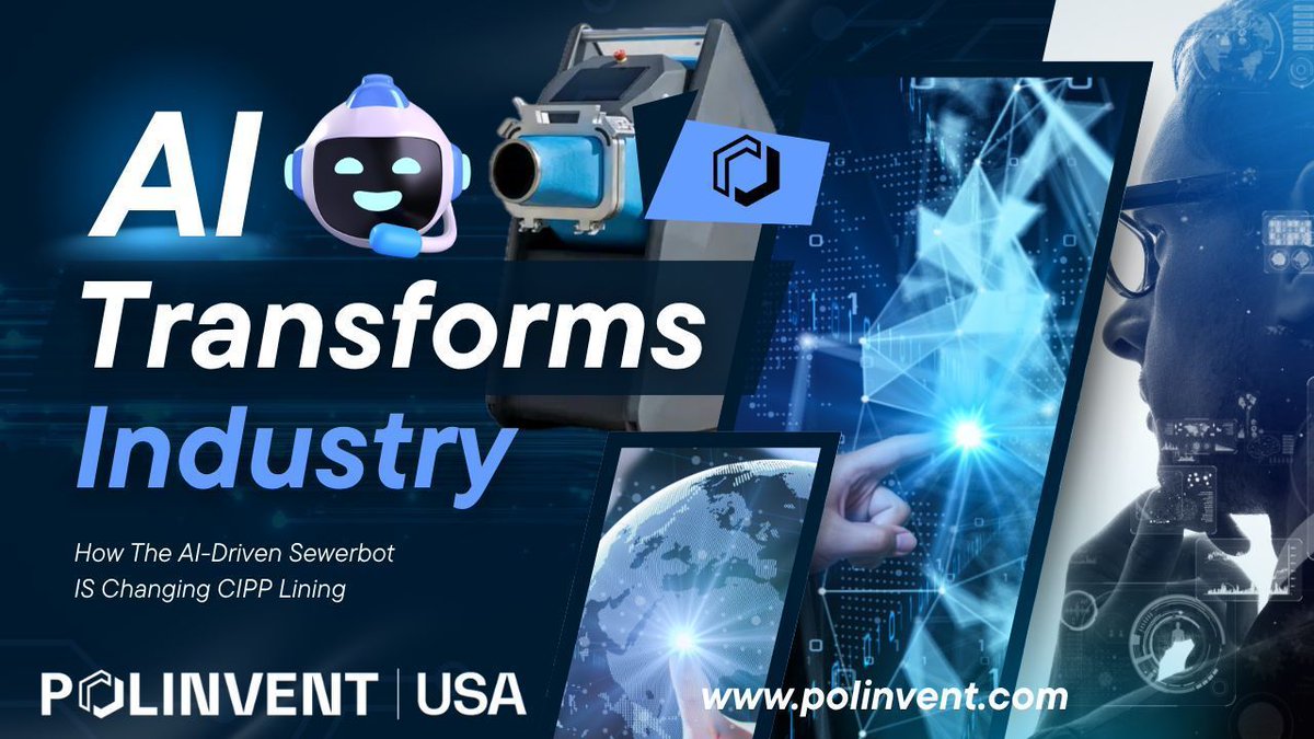 polinvent's tweet photo. Next Level Lining!
Say goodbye to costly, disruptive digging and enjoy fast, durable trenchless pipe repairs with the Sewerbot UV Pipe Lining equipment.  
- Single-Access Lining (Blind shot)
- Dual-Access Lining (Pit to Pit)
- Sectional Lining (Patch Repair)
- Connection Lining (Lateral-Connection)-Coming Soon!

You Ready to transform your pipe repair process?

#trenchless #trenchlesstechnology #AItechnology #sewerrepairs #education
#training #sewerbot