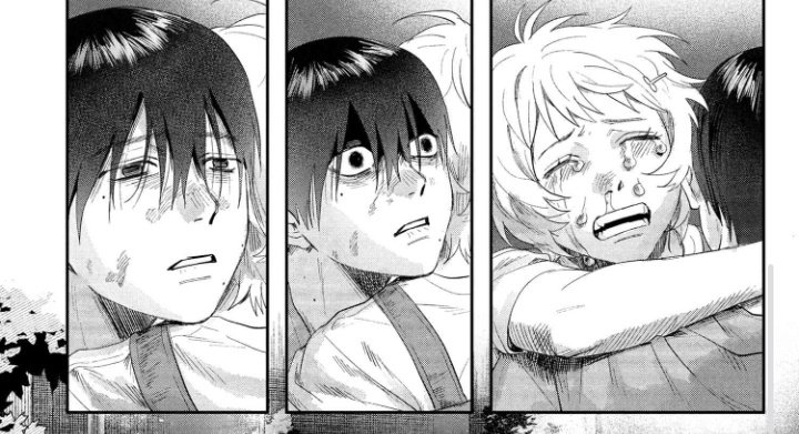 tshdyshkr's tweet photo. ‼️ TSHD CHAP 38-2 SPOILERS ‼️

THE WAY YOSHIKI CAME BACK TO HIMSELF WHEN HE FINALLY FELT SOMEONE BY HIS SIDE READY TO SUPPORT HIM 😭😭😭😭😭 https://t.co/tBff4y31oR