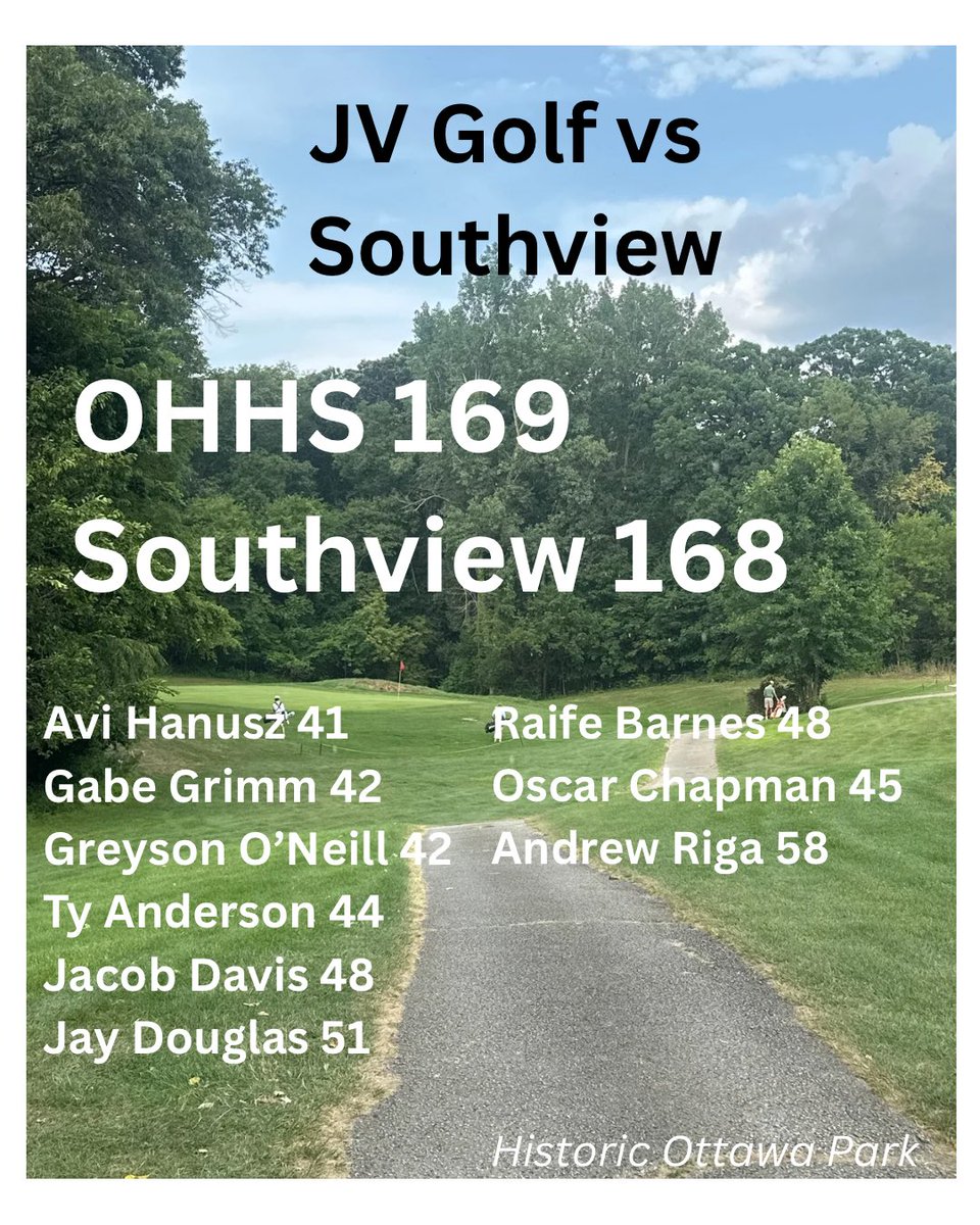 Varsity battled a tough course and field in the Wedgewood Classic and JV came up one shot short in their dual opener!  #GolfingGreenBears <a href="/OHLS_GreenBears/">Ottawa Hills Athletics</a> <a href="/OH_Boosters/">Ottawa Hills Athletic Boosters</a>