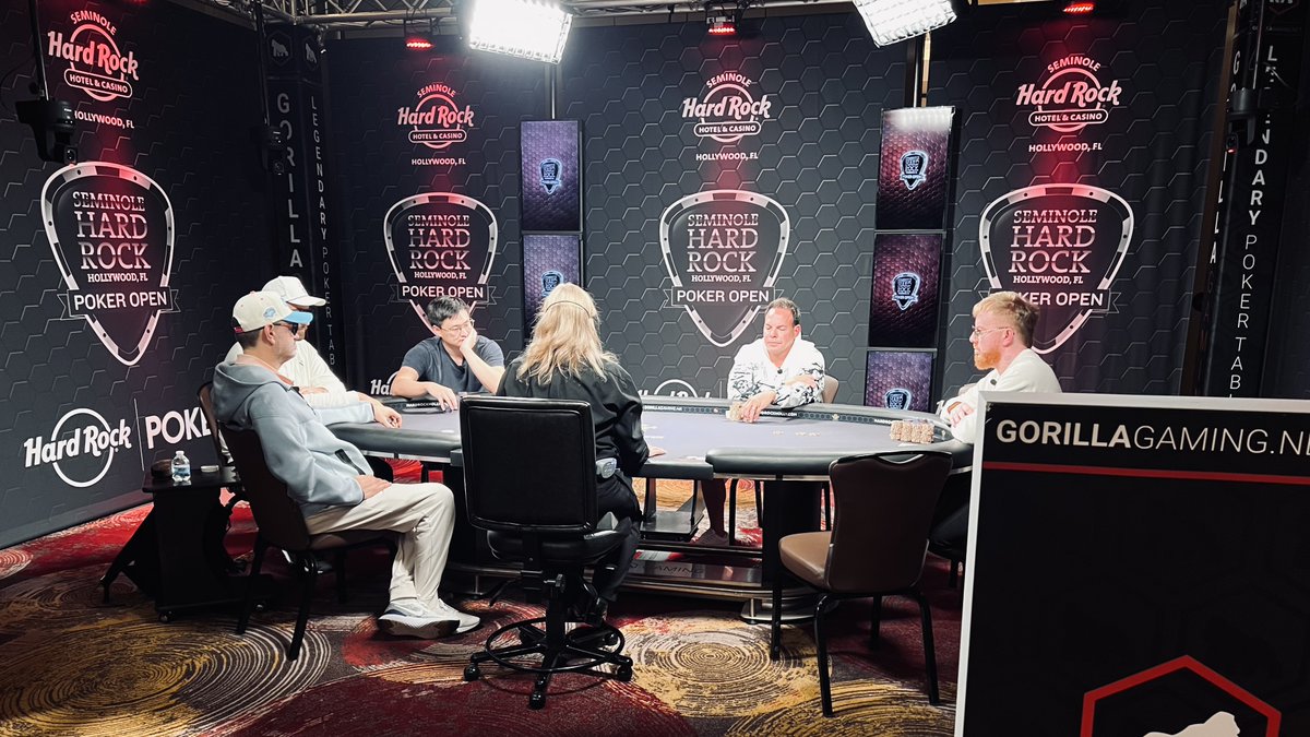 🟥⬛ 2025 <a href="/shrpo/">Seminole Hard Rock Poker Open</a>  — 11 Players Left ⬛🟥
The lights are hot. The pressure is real. Every chip, every hand, every move counts.

🎯 Featured Table:
Eric Kolodny | Andejeko Andrejeci | <a href="/Justin_Zaki/">Justin Zaki</a> | <a href="/songstephen11/">stephen song</a> | <a href="/619shaun/">shaun davis</a> | <a href="/JakeCody/">Jake Cody</a>

💰 Payouts Remaining:
1️⃣ $648,850 + SHRPO