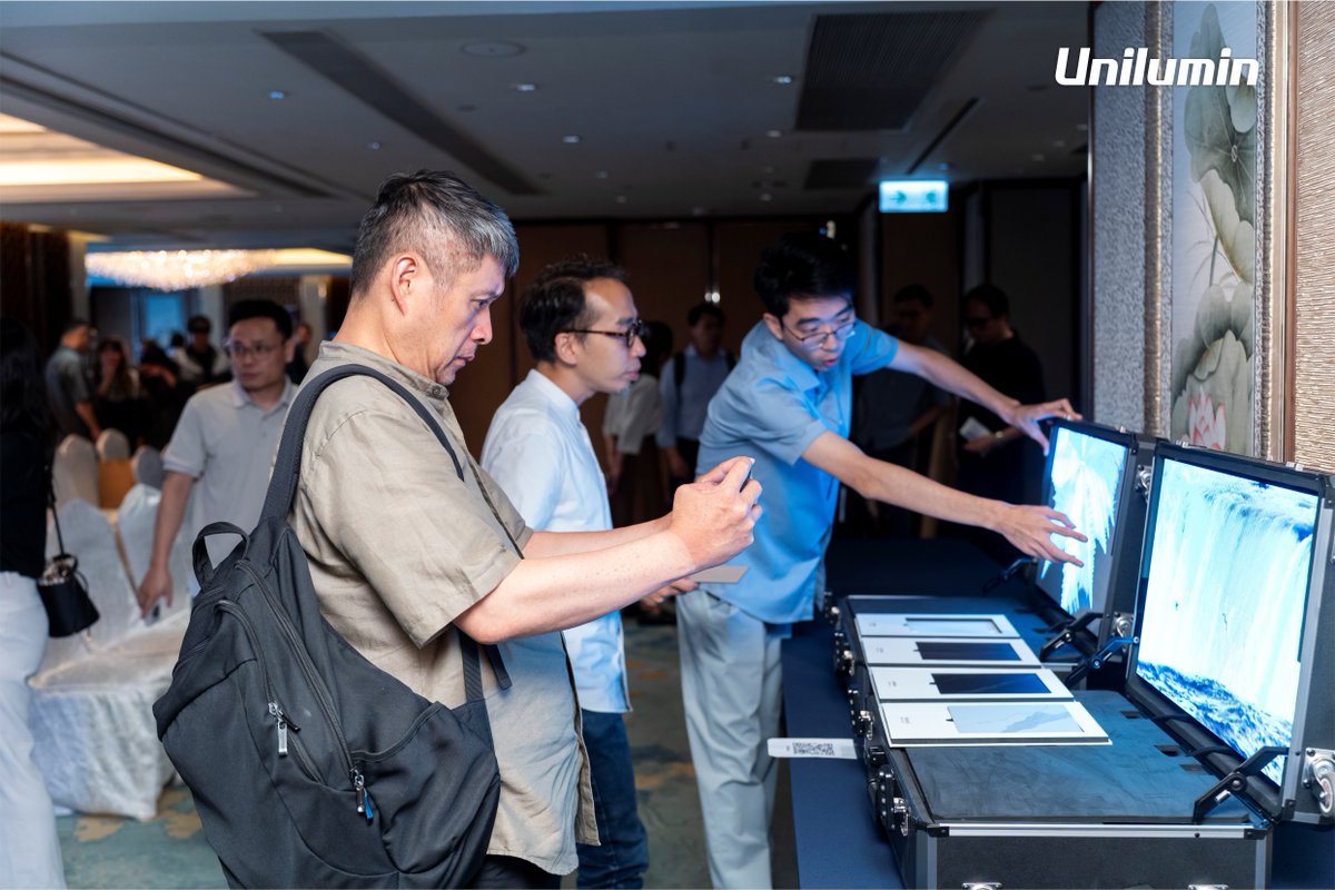 UniluminDisplay's tweet image. At #ProAVSeminar2025, #Unilumin demonstrated how #LEDdisplays are enhancing spaces. From U-Natural textured series that blends seamlessly with architecture, to versatile ultra-fine pitch UMini W 0.9 and robust U-shield innovation, we're setting the standard for what’s possible.