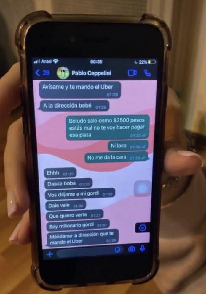 yo hablandole a la que me gusta