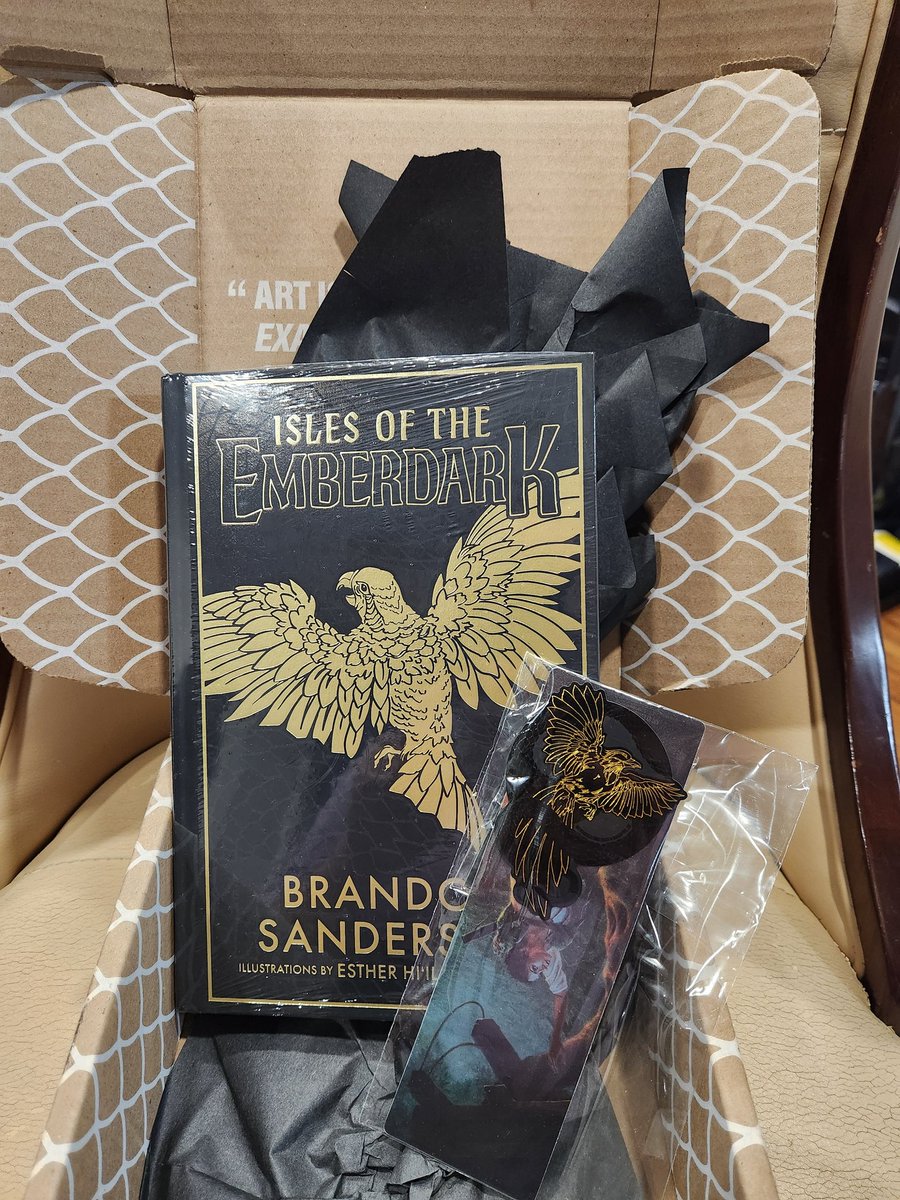 PerryTheFox's tweet image. Just received the #IslesoftheEmberdark secret project from @BrandSanderson! Which is particularly awesome considering I didn't back the Words of Radiance Leatherbound Kickstarter... Could this have been a mistake or did it get sent to all backers from the original #SecretProject?