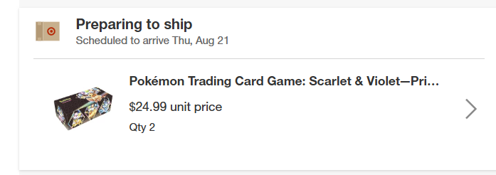 6rixu6's tweet photo. @PokemonDealsTCG Another W from these notifications! https://t.co/SRqHy0WLBc