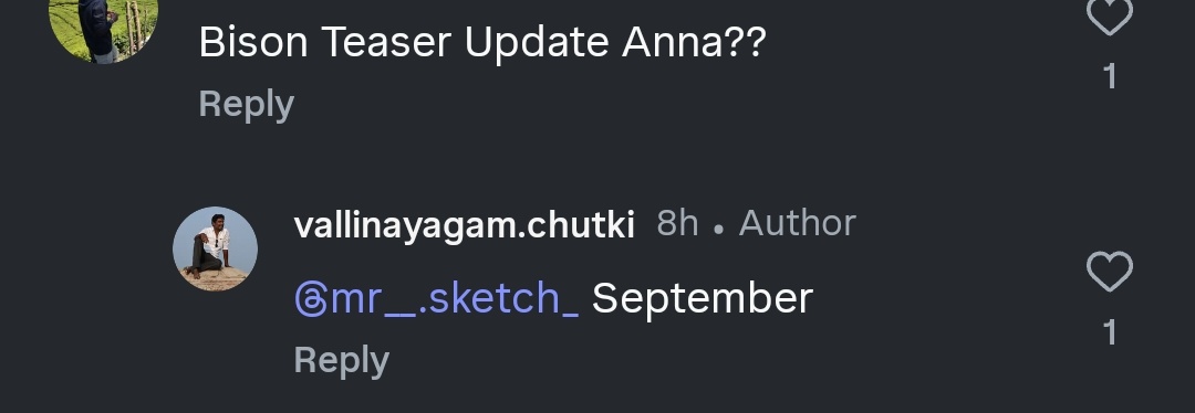 #Bison Teaser September Month Mari AD Conformation 💥🧨

Bison  Diwali .. 🐉 

<a href="/mari_selvaraj/">Mari Selvaraj</a> #DhruvVikram <a href="/beemji/">pa.ranjith</a>