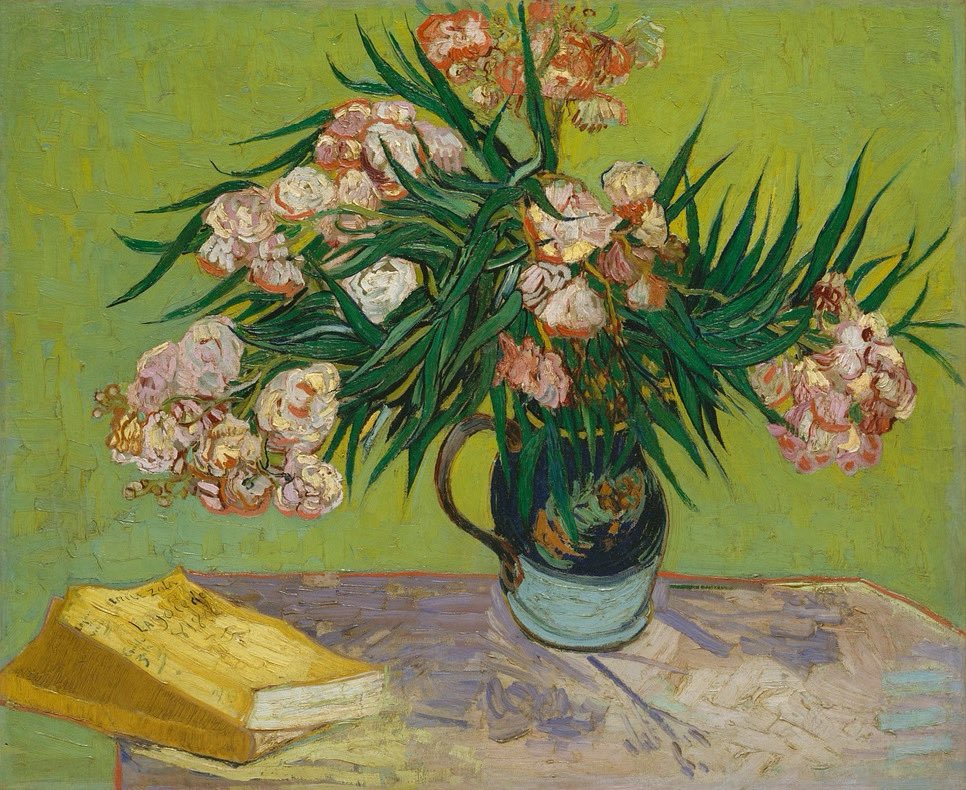 Van Gogh: The Life (@vangoghthelife) on Twitter photo #VanGogh of the Day: Oleanders, August 1888. Oil on canvas, 60.3 x 73.7 cm. The Metropolitan Museum of Art, New York. <a href="/metmuseum/">The Metropolitan Museum of Art</a> #VanGogh of the Day: Oleanders, August 1888. Oil on canvas, 60.3 x 73.7 cm. The Metropolitan Museum of Art, New York. <a href="/metmuseum/">The Metropolitan Museum of Art</a>