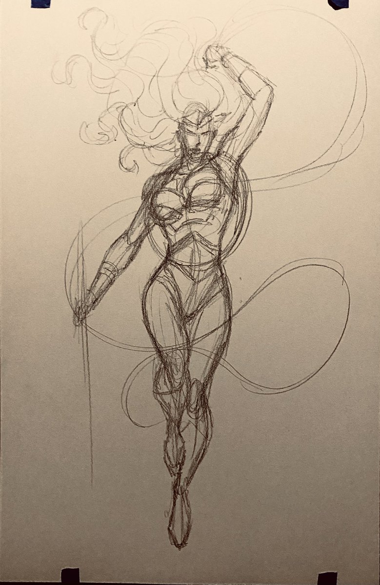 All Three Of My CG KINGS Draw Along Sketches From Tonight. Theme DC Comics Characters. I may actually finish these one day  #comicsgate <a href="/EthanVanSciver/">ETHAN VAN SCIVER</a>