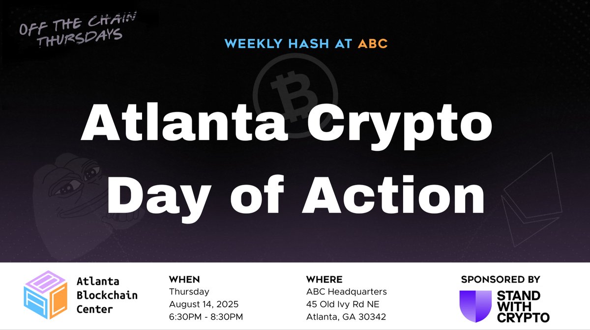 This week at Off The Chain Thursday, we’re joining Stand With Crypto for a Crypto Day of Action — a nationwide push to amplify the voice of the crypto community while Congress is on summer break.

We’ll break down the Clarity Act, why it matters for the future of digital assets