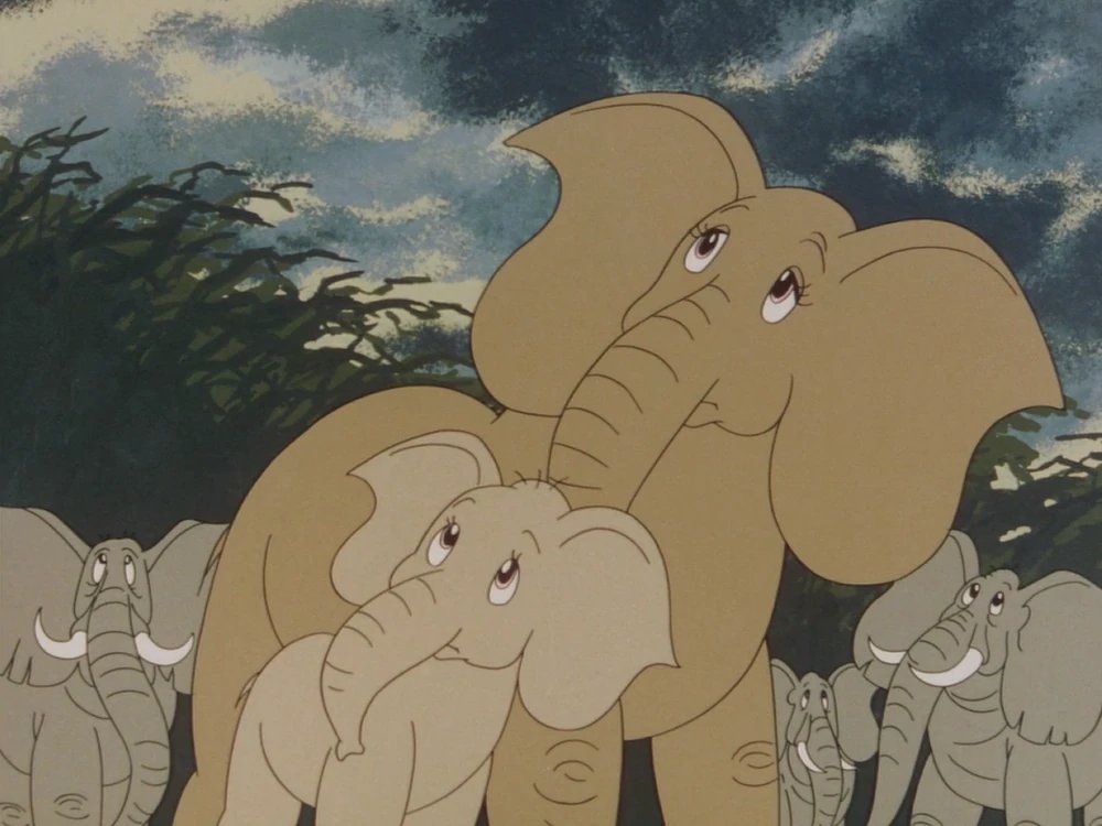 #WorldElephantDay is observed on Aug.12.  You know the elephant shows empathy by patting other elephants' bodies with its nose gently? #OsamuTezuka, of course, had elephants in his masterpiece, #JungleEmperor, aka #Kimba the White Lion. (Illustration: Jumbo and his mother)