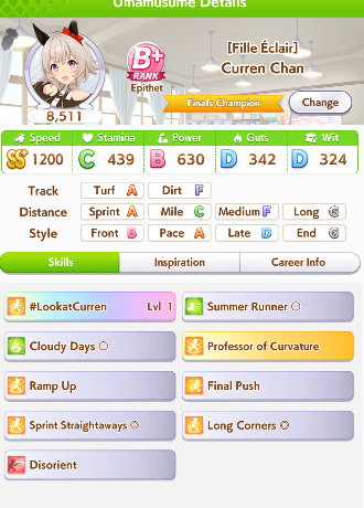 Stream ended! thank you guys for coming!! we managed to complete the URA Finale Finals race for the 1st time!! I'm so proud of Curren Chan 🥺