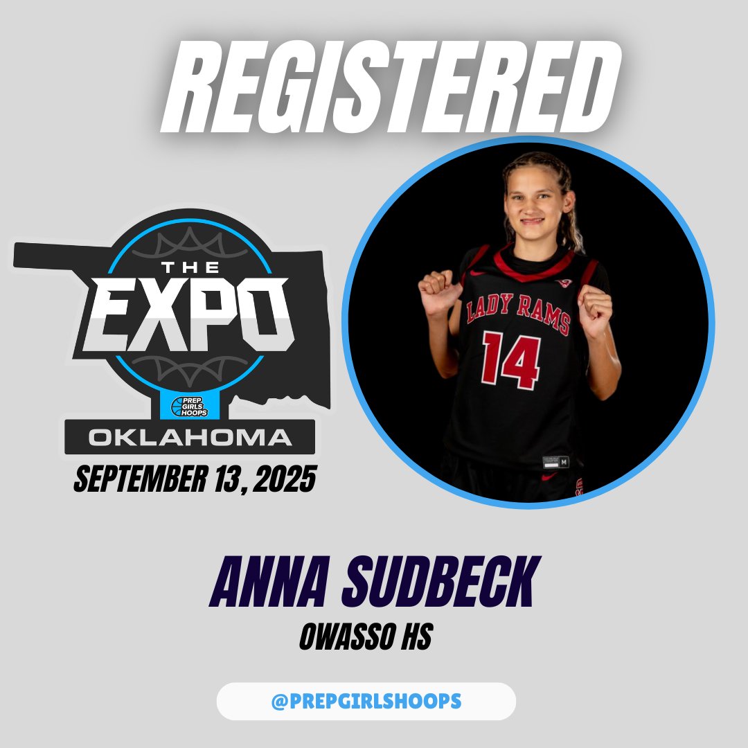 Coachjvick (new) (@coachjvick1) on Twitter photo Welcome Class of 2028 Anna Sudbeck
<a href="/Anna_Sudbeck/">Anna</a> Owasso High School to the
<a href="/PGHOklahoma/">Prep Girls Hoops Oklahoma</a> The Expo Showcase
<a href="/PrepGirlsHoops/">Prep Girls Hoops 🏀</a> Welcome Class of 2028 Anna Sudbeck
<a href="/Anna_Sudbeck/">Anna</a> Owasso High School to the
<a href="/PGHOklahoma/">Prep Girls Hoops Oklahoma</a> The Expo Showcase
<a href="/PrepGirlsHoops/">Prep Girls Hoops 🏀</a>