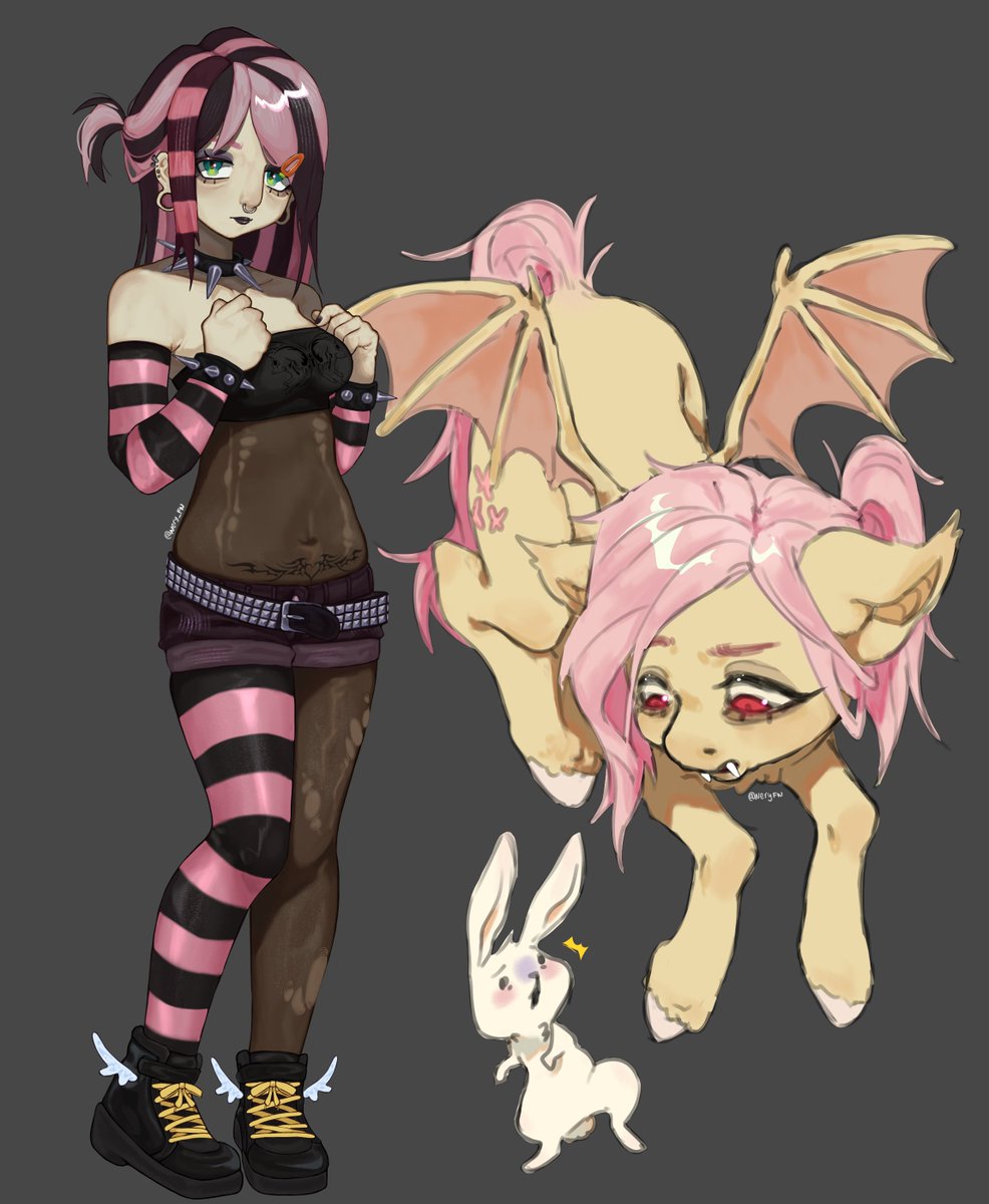 redrawing fluttershy 🦇🩷💛
2022//2025
#mlp #fanart #mylittlepony