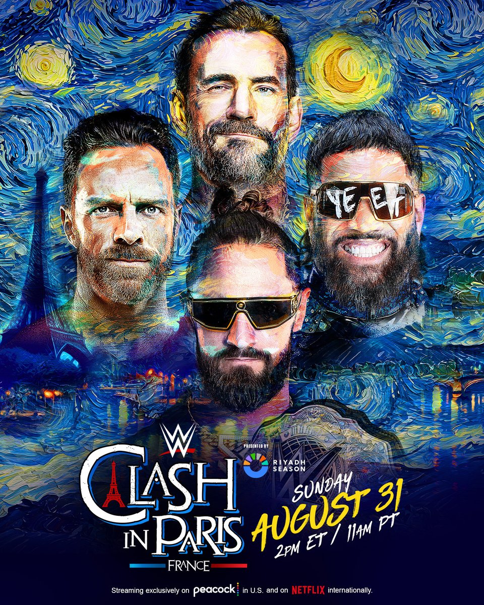 WWE (@wwe) on Twitter photo We've got ourselves a Fatal 4-Way for the World Heavyweight Championship at WWE Clash in Paris!
🇫🇷 <a href="/ParisLaDefArena/">Paris La Défense Arena</a>
🎟️ ticketmaster.fr/fr/liste/wwe-c… We've got ourselves a Fatal 4-Way for the World Heavyweight Championship at WWE Clash in Paris!
🇫🇷 <a href="/ParisLaDefArena/">Paris La Défense Arena</a>
🎟️ ticketmaster.fr/fr/liste/wwe-c…