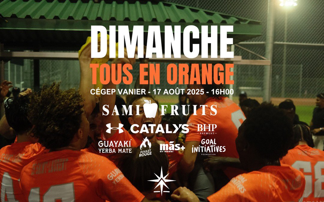CS Saint-Laurent (@csstlaurent_pro) on Twitter photo Ce dimanche à Vanier, on fête nos champions 🟠🔵🏆
-Match vs <a href="/Royal_Beauport/">ROYAL BEAUPORT</a> à 16h.
-Distribution de coupons rabais.
-Tirages pour gagner vestes, casquettes et écharpes St-Lau.
-nourriture et boissons vendues sur place
-Remise du trophée après le match 🏆
Venez nombreux, et Ce dimanche à Vanier, on fête nos champions 🟠🔵🏆
-Match vs <a href="/Royal_Beauport/">ROYAL BEAUPORT</a> à 16h.
-Distribution de coupons rabais.
-Tirages pour gagner vestes, casquettes et écharpes St-Lau.
-nourriture et boissons vendues sur place
-Remise du trophée après le match 🏆
Venez nombreux, et