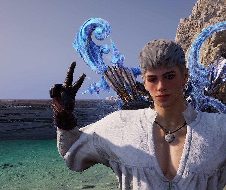 MountainxBro's tweet image. Peace by the sea! 

My outfit for the @playtlgame #throneandliberty #summergames contest!  #Sweepstakes
#TLsummerfashion