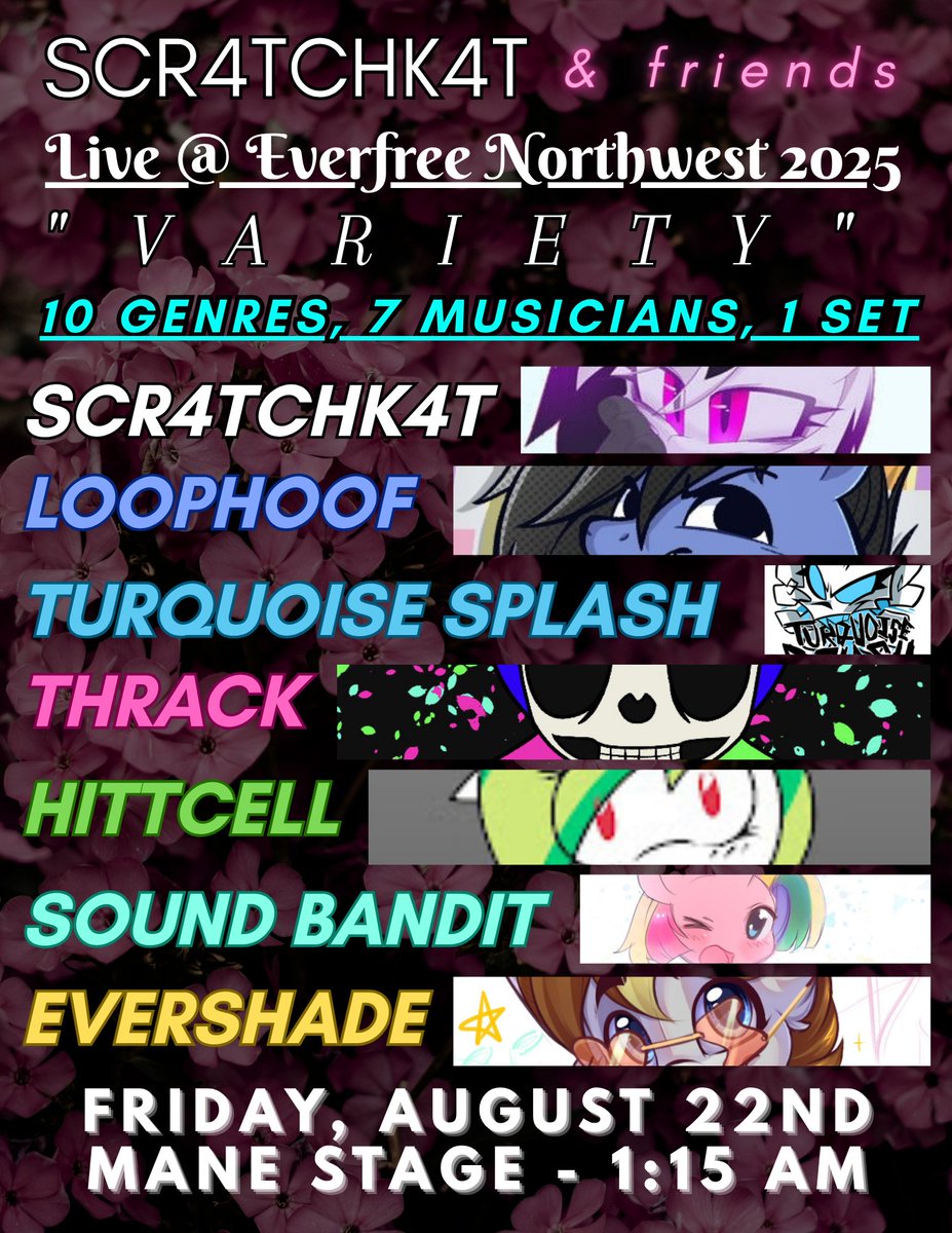 kibby (@scr4tchk4t) on Twitter photo I might as well jump on this moving surfboard. HERE IT IS! My official schedule for <a href="/EverfreeNW/">Everfree Northwest</a> 2025!
I'll be closing Ponystock with friends, attending other events, etc.
IF YOU'RE A FAN, PLEASE DON'T HESITATE TO COME UP TO ME AND SAY HI! I LOVE MEETING NEW PEOPLE ♡
#EFNW2025 I might as well jump on this moving surfboard. HERE IT IS! My official schedule for <a href="/EverfreeNW/">Everfree Northwest</a> 2025!
I'll be closing Ponystock with friends, attending other events, etc.
IF YOU'RE A FAN, PLEASE DON'T HESITATE TO COME UP TO ME AND SAY HI! I LOVE MEETING NEW PEOPLE ♡
#EFNW2025