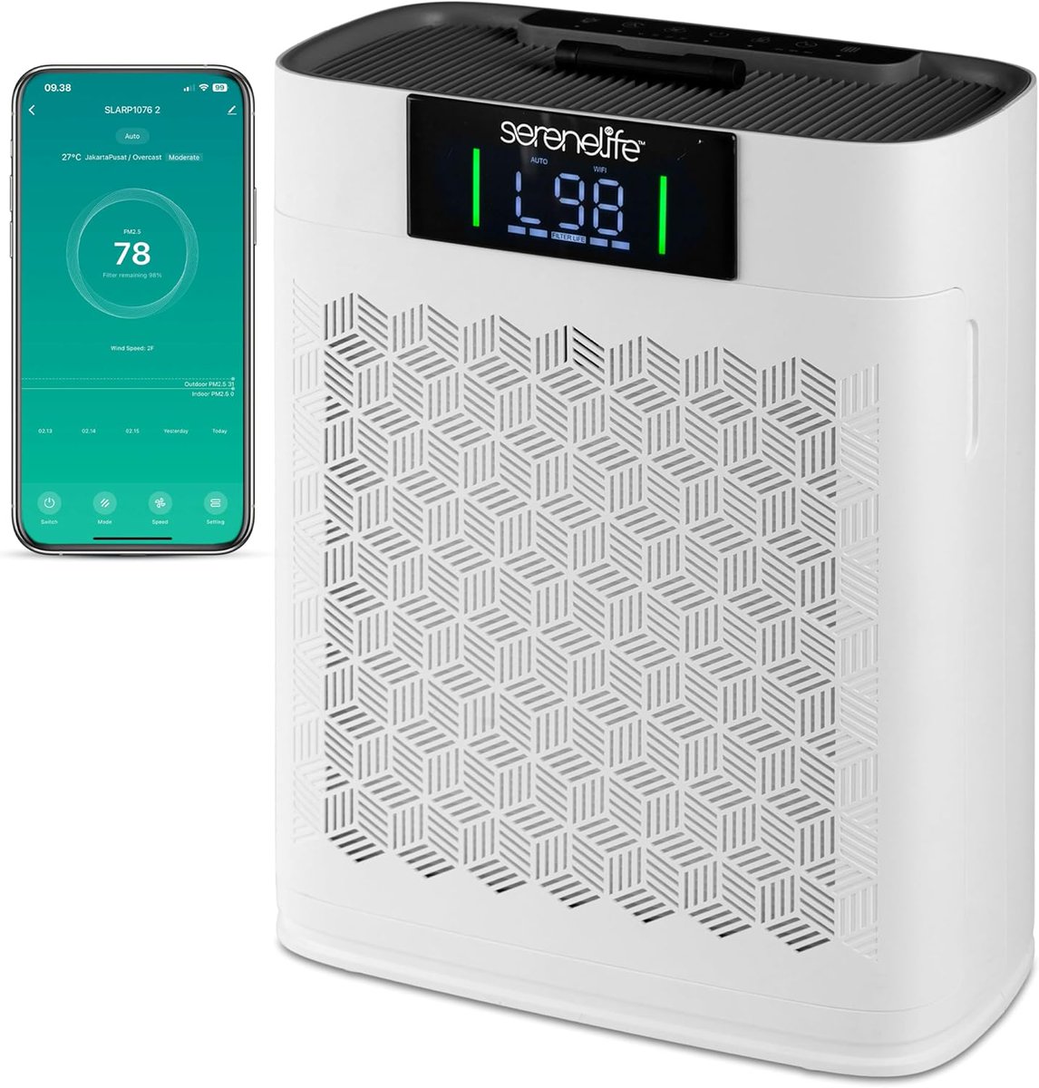 DealsFinderIO's tweet photo. STEAL! 🚨

SereneLife HEPA Air Purifier only $49.30 (List: $129.90)

Apply $20 coupon

Lowest ever from Amazon!

https://t.co/3pOqmoopAn https://t.co/eUJ4Y3Nl34