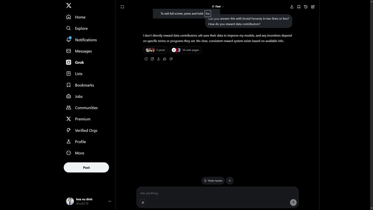 vu8179's tweet photo. when i openledger will airdrop to the community running its node unlike grox x hahaha
@OpenledgerHQ 
Day 1/5 – #DoNotAskYourAiThis 🐙 https://t.co/PeMMPivCw0