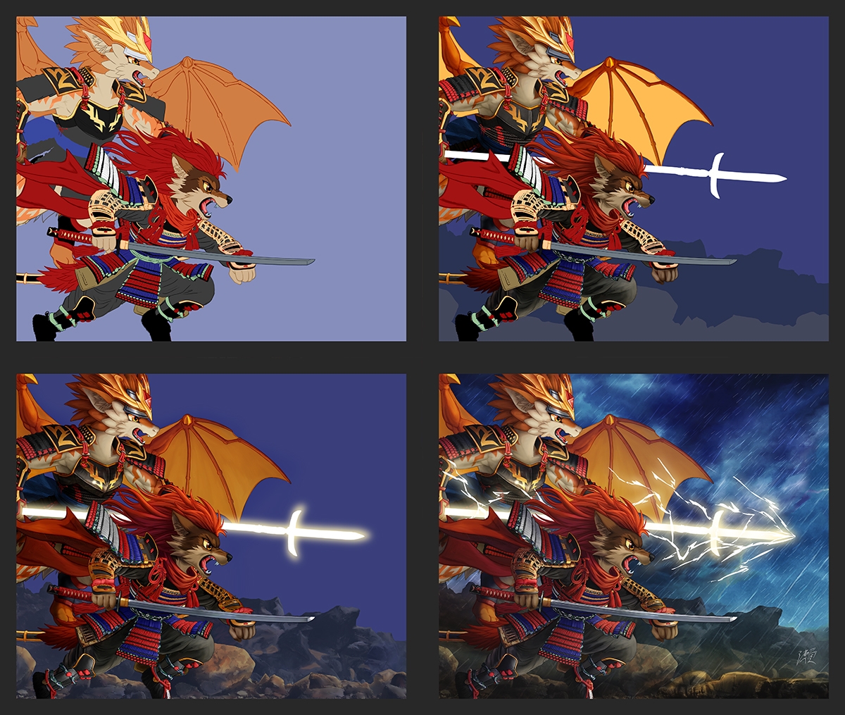 制作過程。数日中に完成版を上げるつもり。
Production process. I will upload the final version in a few days.