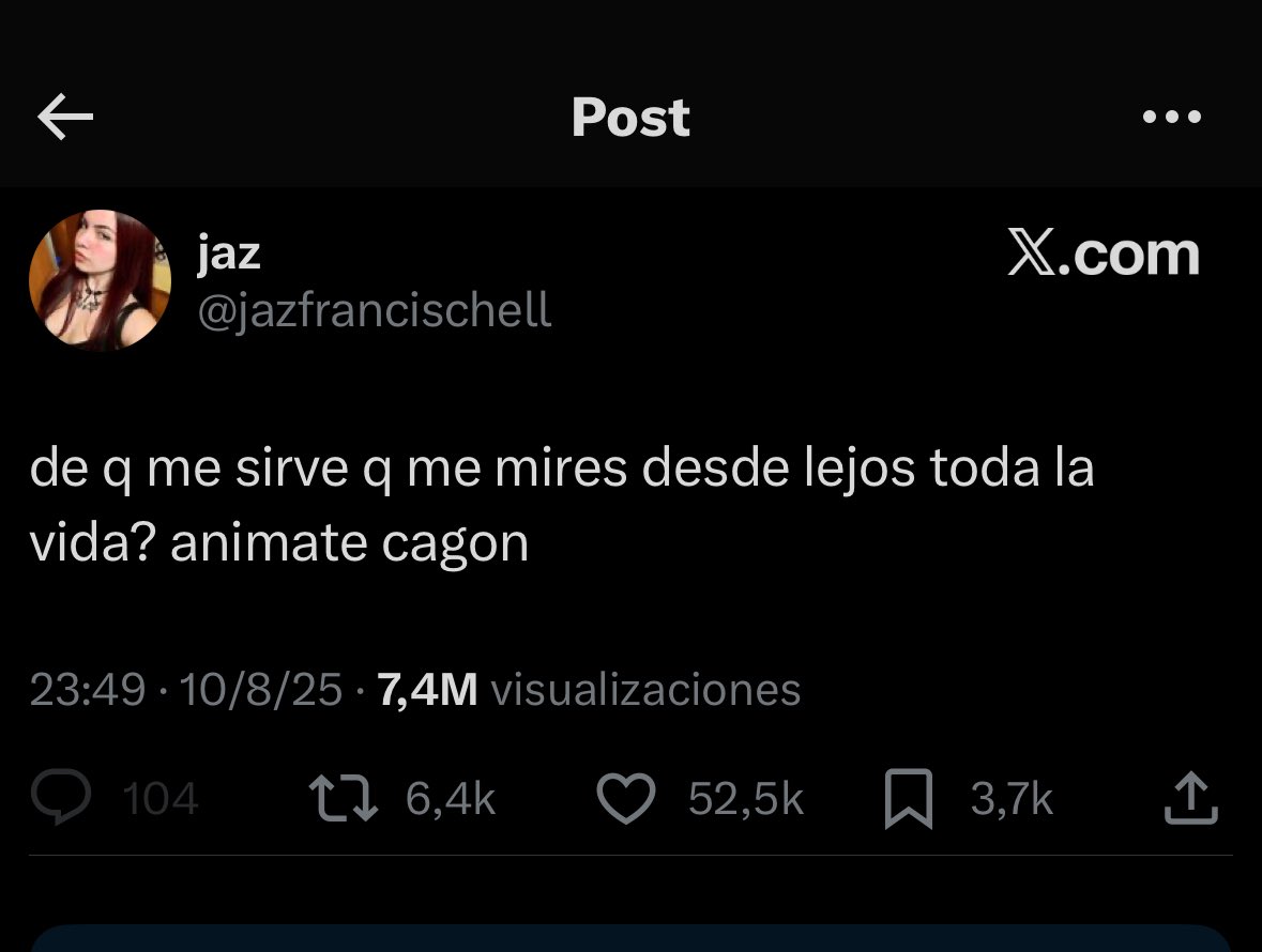 EsTendenciaEnX's tweet photo. “Cagón”:
Por un debate que armó una chica sobre que los pibes “miran mucho de lejos” pero “no se animan”, y muchos acusaron que se animaron y fueron rechazados https://t.co/Gi3JOdKHiw