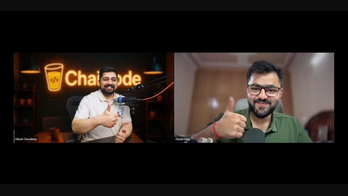 HarshSingh0026's tweet image. First time attending any cohort and having such a great experience.
Learning from @Hiteshdotcom @piyushgarg_dev is always great.
Apart from learning the rules of the cohort for assignments and all I like the most.
Thank You for such a great cohort.
@ChaiCodeHQ 
#chaicode #js #AI