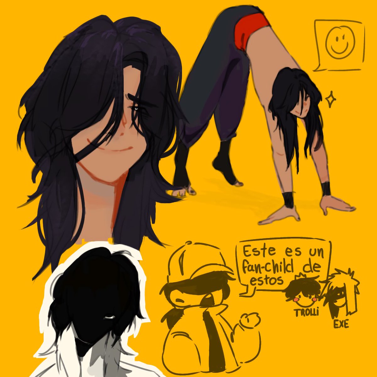 Ando bien inspirada 🕴️✨ 

#CoMPaS #trollikexe alfin me anime a hacer un fan-child