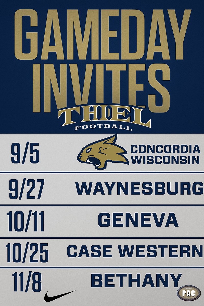 Michael Landers (@michaelbl0906) on Twitter photo Huge thank you to <a href="/ThielFootball/">TCF</a> for the gameday invite! Excited to connect with the program, learn more, and see what Thiel Football is all about! 🏈 #Thankful #GodsPlan
<a href="/BrockCanaday68/">Brock Canaday</a> <a href="/hank_farmer/">Coach Hank Farmer</a> <a href="/BCWildcatsFB/">Baker County Boosters</a> <a href="/Jclee_222/">Jared Lee</a> Huge thank you to <a href="/ThielFootball/">TCF</a> for the gameday invite! Excited to connect with the program, learn more, and see what Thiel Football is all about! 🏈 #Thankful #GodsPlan
<a href="/BrockCanaday68/">Brock Canaday</a> <a href="/hank_farmer/">Coach Hank Farmer</a> <a href="/BCWildcatsFB/">Baker County Boosters</a> <a href="/Jclee_222/">Jared Lee</a>