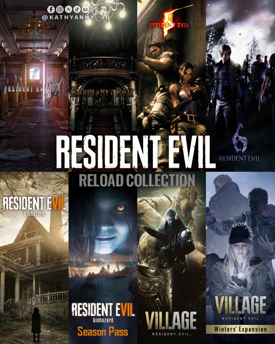 kathyanhy's tweet photo. Capcom has added a new Resident Evil collection to Steam called "Resident Evil Reload Collection" that includes the following titles and additional content:

🌿 Resident Evil 0
🌿 Resident Evil
🌿 Resident Evil 5
🌿 Resident Evil 6
🌿 Resident Evil 7 Biohazard
🌿 Resident Evil 7 - Season Pass
🌿 Resident Evil Village
🌿 Resident Evil Village - Winters' Expansion

This bundle was likely released to complement the Resident Evil Remake Trilogy collection, which specifically includes the remakes of RE2, RE3, and RE4, along with Resident Evil Resistance.

#ResidentEvil #RE1Remake #REBHFun #REVillage #ResidentEvil5 #ResidentEvil6 #ResidentEvil7