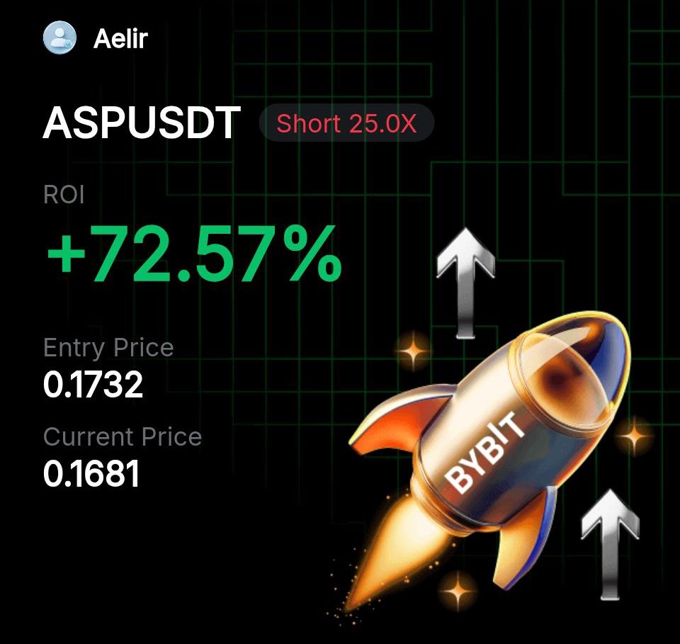 AelirTrades's tweet photo. $asp #aspusdt

TP1 HIT💸
STOPS AT BE https://t.co/94l573RA9W