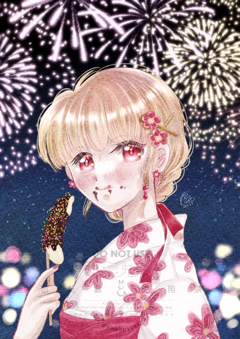 #見た人は浴衣姿を貼っていく 夏祭り